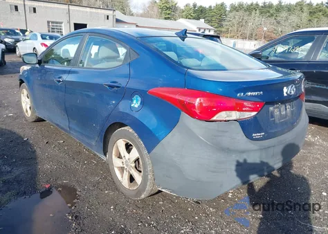 2013 Hyundai Elantra Gls from USA, damaged, VIN KMHDH4AE5DU985451